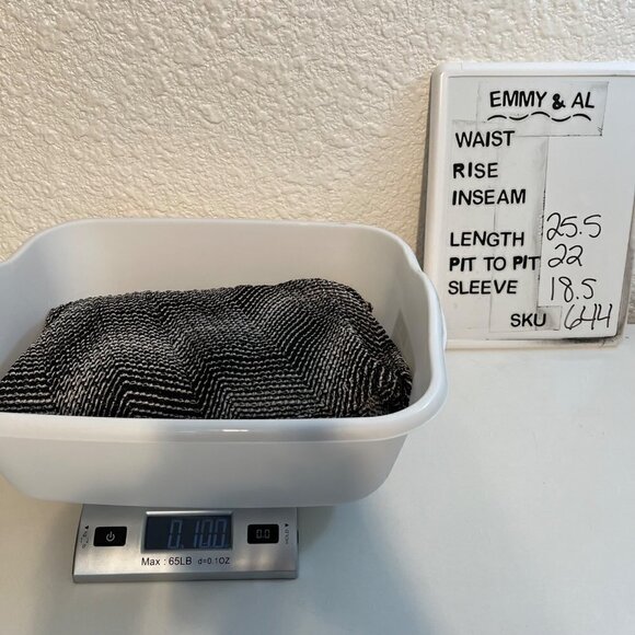 Chicos Travelers Chevron Print Mesh Open Cardigan Size L Black White Lightweight - Picture 11 of 11